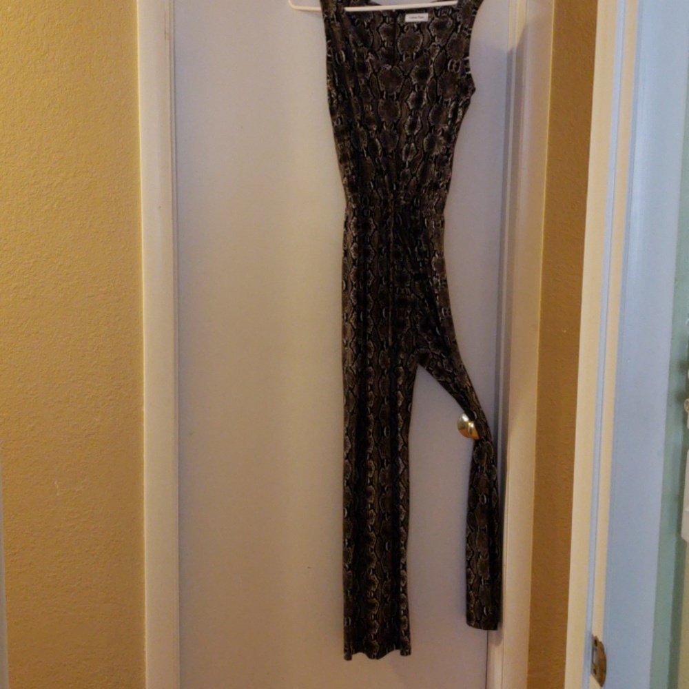 Calvin Klein snake print jumpsuit